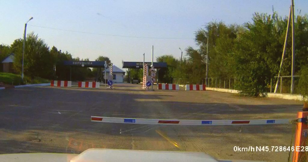 Schranken an der Grenze nach Moldawien