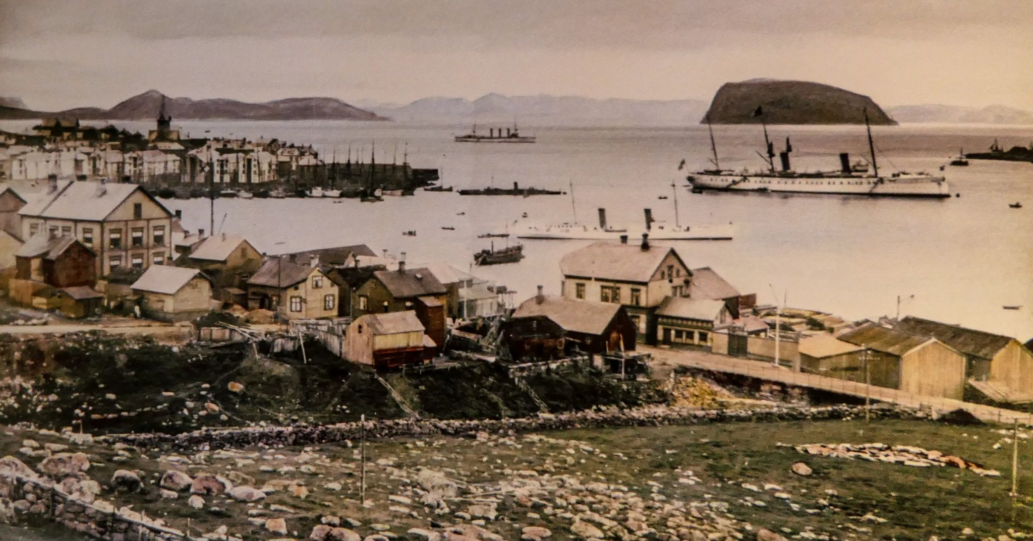 Und das alte Hammerfest - ein Foto aus dem Jahr 1890.